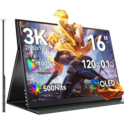Amazon.co.jp: UPERFECT OLED ポータブルモニター 16インチ、3K